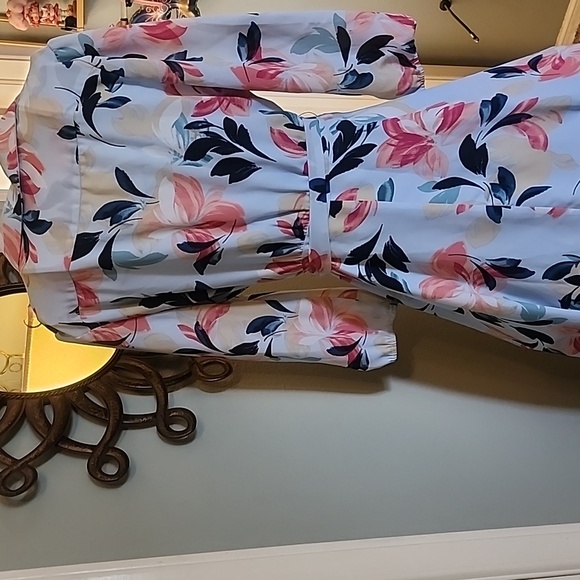 Women Dress Charles Henry Summer Fashion Evening Floral Dress Long Sleeve Sz S - Picture 2 of 9